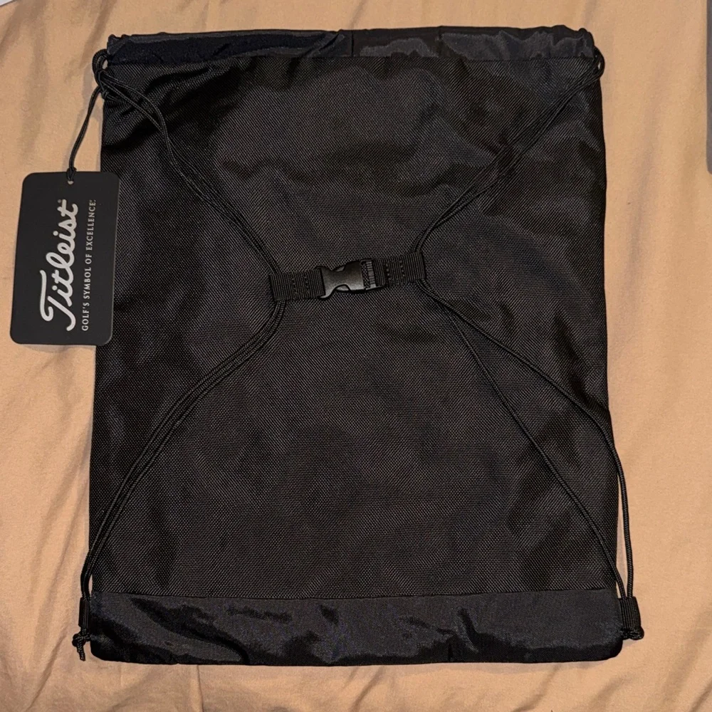 Titleist Black Drawstring Backpack